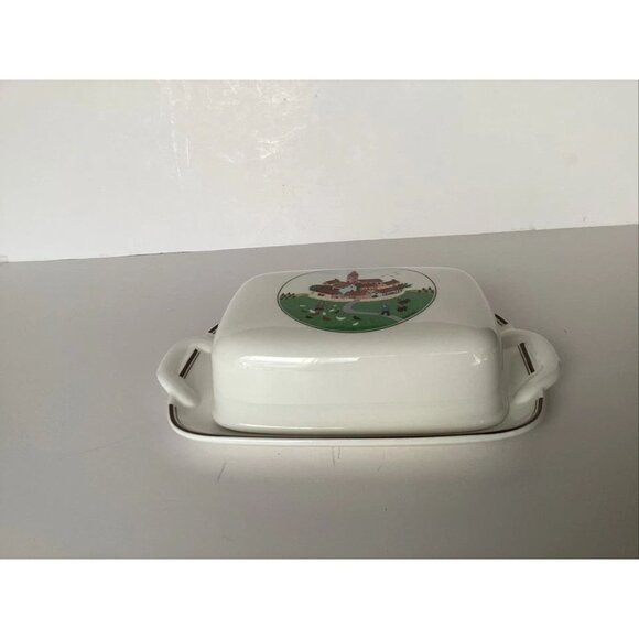Villeroy & Boch Design Naif Village Covered Butter Dish - Picture 6 of 7
